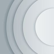 Abstract grey paper circles vector background N15