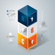 Infographics vector design template N449