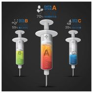 Healthcare And Medical With Syringe Diagram Infographic N2