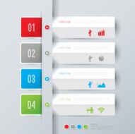 Infographics vector design template N450