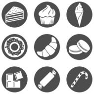 Vector Set of Dessert Icons N21