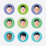 Set of avatar icons N30