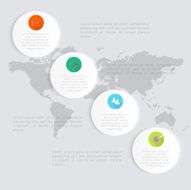 Vector colorful info graphics for your business presentations N408