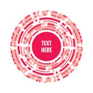 Abstract vector background Many circles