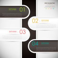 abstract 3d paper infographics N122