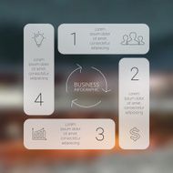 Circle line square infographic Template for cycle diagram graph presentation