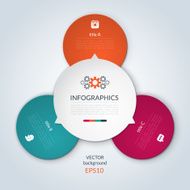 Modern circular infographic template N2