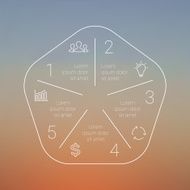 Circle line infographic Template for cycle diagram graph presentation and N39