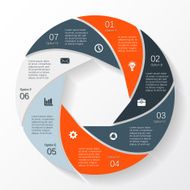 Modern vector info graphic for business project N296