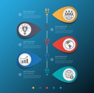 Design clean number banners timeline graphic or website Vector e N8