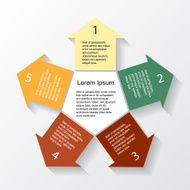 Modern vector info graphic for business project N298