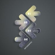 Modern Business Infographic Template - Abstract Arrow Shapes N2