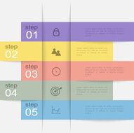Vector colorful info graphics for your business presentations N409