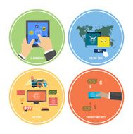 Icons for e-commerce delivery online shopoing N2