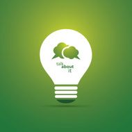Green Eco Energy Concept Icon - Talk About Sustainability N2