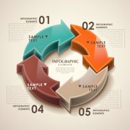 vector abstract 3d arrow infographics