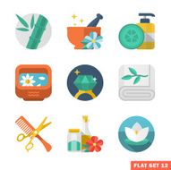 Beauty and Spa Flat icons