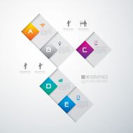 Infographics vector design template N453
