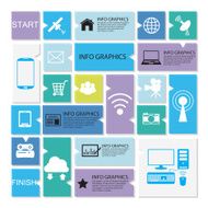 social network communication template for interface or infographic N2