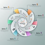 Modern infographics options banner N839