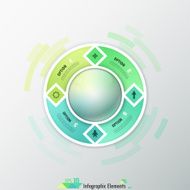 Modern infographics options banner N841