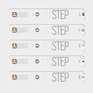 Simple Infographic template Vector illustration for workflow N2