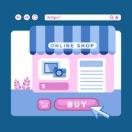 concept with icons of online shop ideas symbol
