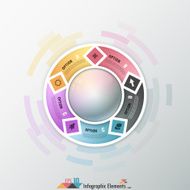 Modern infographics options banner N842