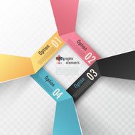 Modern infographics options banner N844