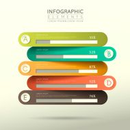abstract bar chart infographics N36