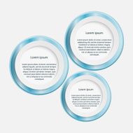 Modern circle banner Vector illustration
