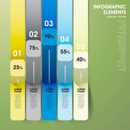abstract bar chart infographics N37