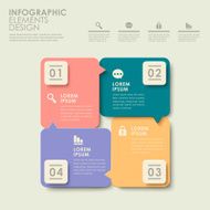 abstract colorful option infographics