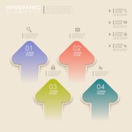 Abstract arrow infographics N8