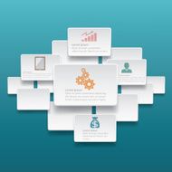Infographic label template design N12