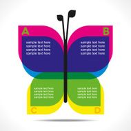 creative butterfly info-graphics