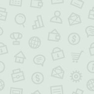 Pattern icons set business finance
