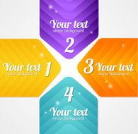 Modern glossy infographics options arrow banner N10