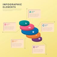 abstract cylinder infographics N2