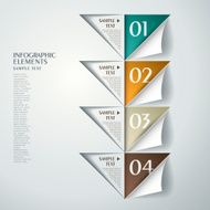 abstract triangle infographics N4