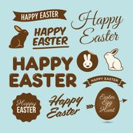 Happy easter design elements N2