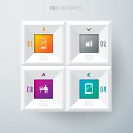 Infographics vector design template N457