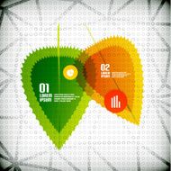Leaves infographic design