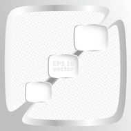 3D geometrical speech bubble vector message icon background N14