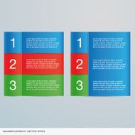 colorful info banner elements N4
