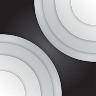 Abstract grey paper circles vector background N16