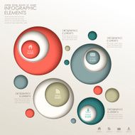 abstract 3d paper infographics N128