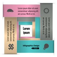 Modern infographics options banner N849