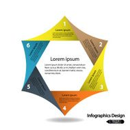 Modern infographics options banner N850