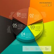 abstract 3d pie chart infographics N7